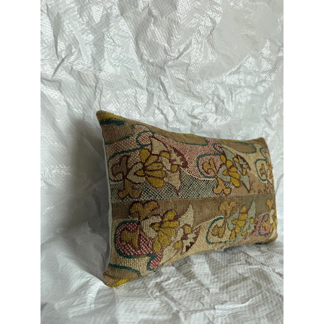 17th Century Florentine Wool and Silk Tapestry Pillow For Sale - Image 4 of 7