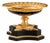 24k Gold-Plated Bronze & Black Enamel Acanthus Centerpiece Bowl For Sale