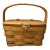 Arts & Crafts Longaberger Handwoven Lidded Basket For Sale