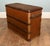 Decorative vintage leather trunk stool, designed in the traditional campaign and travelling-luggage style The rectangular...