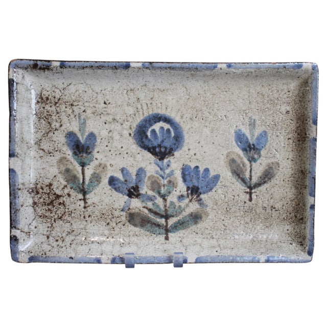 Mid-Century Modern French Ceramic Tray by Gustave Reynaud, 1960s For Sale - Image 11 of 11