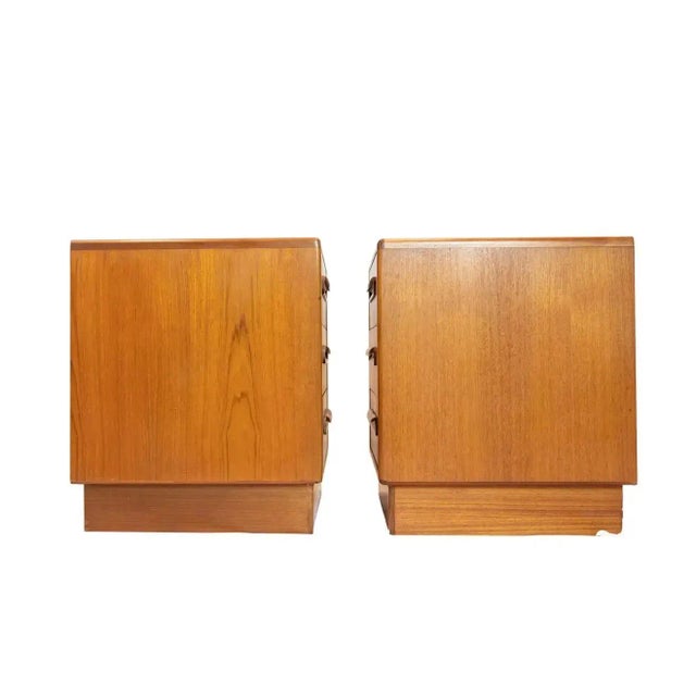 Mid-Century Modern 1960s Vintage G Plan Teak 'Fresco' Chests by Victor Wilkins - a Pair For Sale - Image 3 of 9
