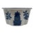 Vintage Blue Pineapple Porcelain Cachepot Styled After Mottahedeh For Sale