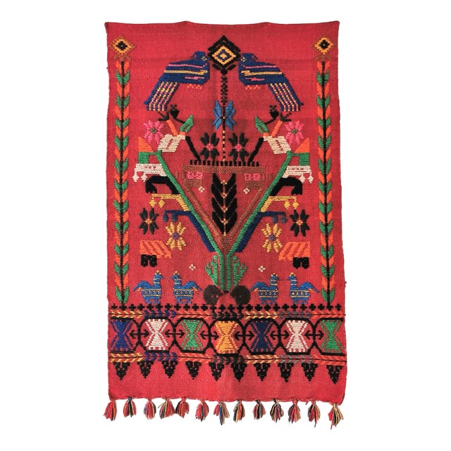 Vintage Mexican Wall Rug, 1970s For Sale