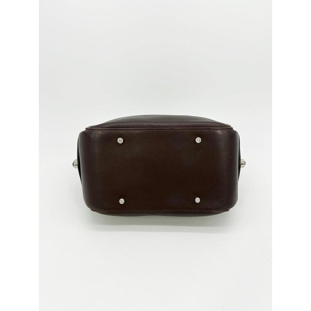 Mid 20th Century Judith Leiber Vintage Brown Leather Shoulder Bag For Sale - Image 5 of 9