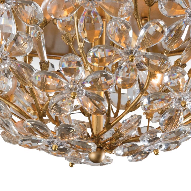 Regina Andrew Cheshire Flush Mount in Gold Leaf For Sale - Image 4 of 6