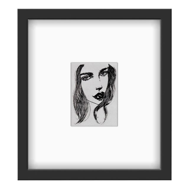 Anna Halarewicz, She, Drypoint on Paper, 2014 For Sale