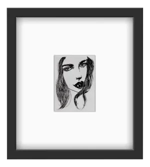 Anna Halarewicz, She, Drypoint on Paper, 2014