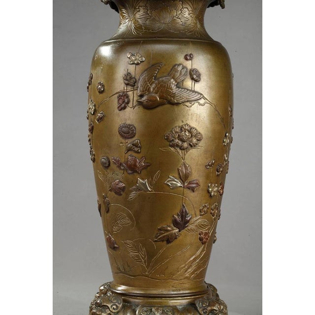 Chinese Style Kerosene Lamps with Birds, Set of 2 For Sale - Image 5 of 18
