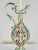1950s Italian Capodimonte Style Hand Painted Porcelain Lamp With Custom Shade For Sale - Image 5 of 12