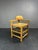 Dutch oak corner chair with rush seat, 1970s-1980s solid oak corner chair from the netherlands, 1970s-1980s. The design is...