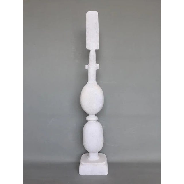 Marble sculpture by tom von kaenel 2020 dimensions: d 8/13 x w 13/15 x h 61/90 cm materials: naxian marble all the...