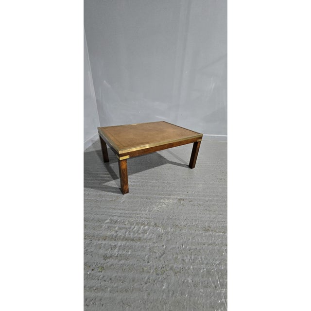 Wood Campaign Mahogany Coffee Table, 1920s For Sale - Image 7 of 8