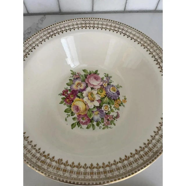 Mid 20th Century 22 Karat Gold Serving Bowl & Platter For Sale - Image 12 of 12