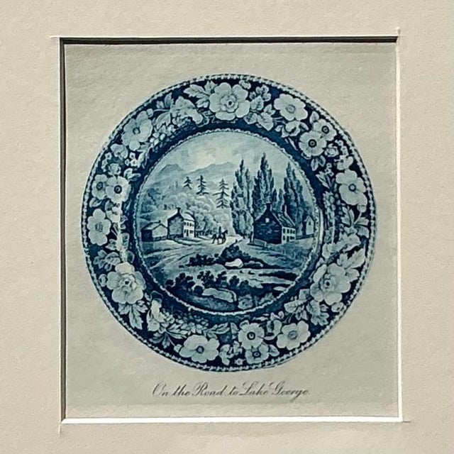 Chinoiserie Vintage Boho Transferware China Original Prints - Set of 6 For Sale - Image 3 of 10