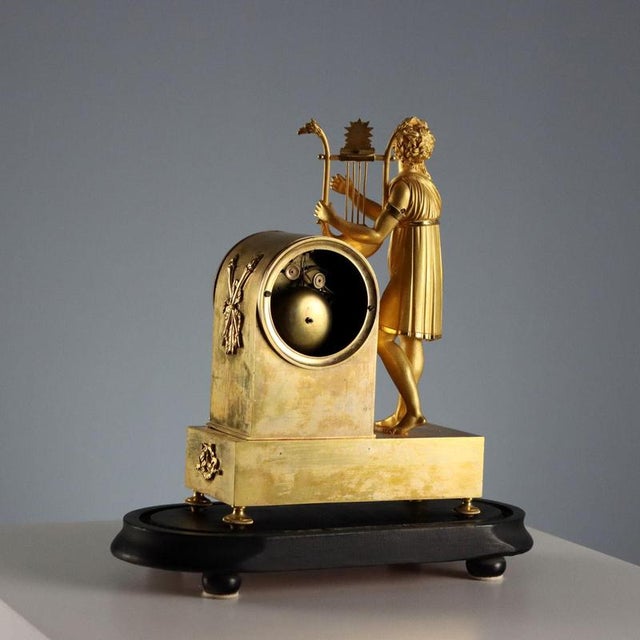 Table Clock with Display Case For Sale - Image 9 of 11