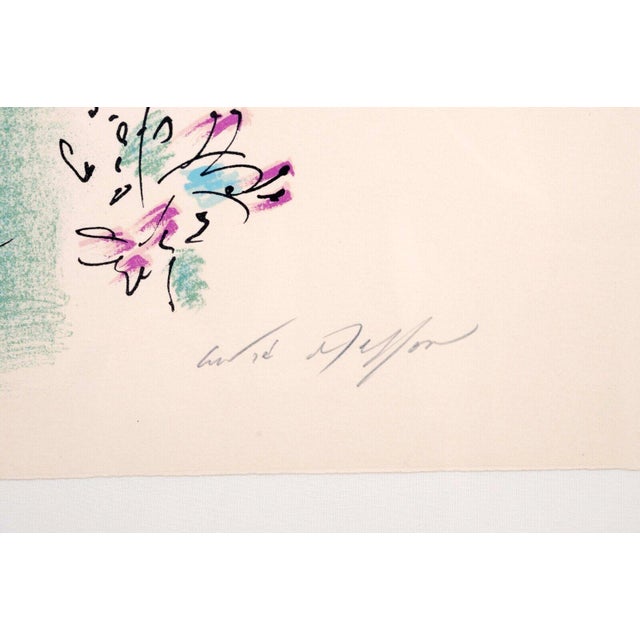 Andre Masson Venise en Fleurs Signed Modern Lithograph on Paper 114/125 Framed For Sale - Image 10 of 11