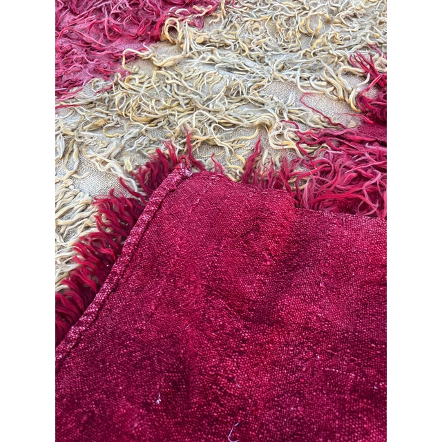 Vintage Anatolian Red Tulu Rug For Sale In Houston - Image 6 of 7