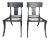 Klismos Ebony Side Chairs - a Pair For Sale