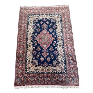 Vintage Isfahan Oriental Rug, 1960s For Sale
