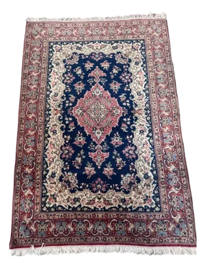 Vintage Isfahan Oriental Rug, 1960s