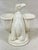 Vintage white ceramic candle holder in the shape of a camel. This is a pre-owned item so please see all pictures and ask...