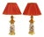 Satsuma Earthenware Geisha Vase Lamps, 1880s, Set of 2 For Sale