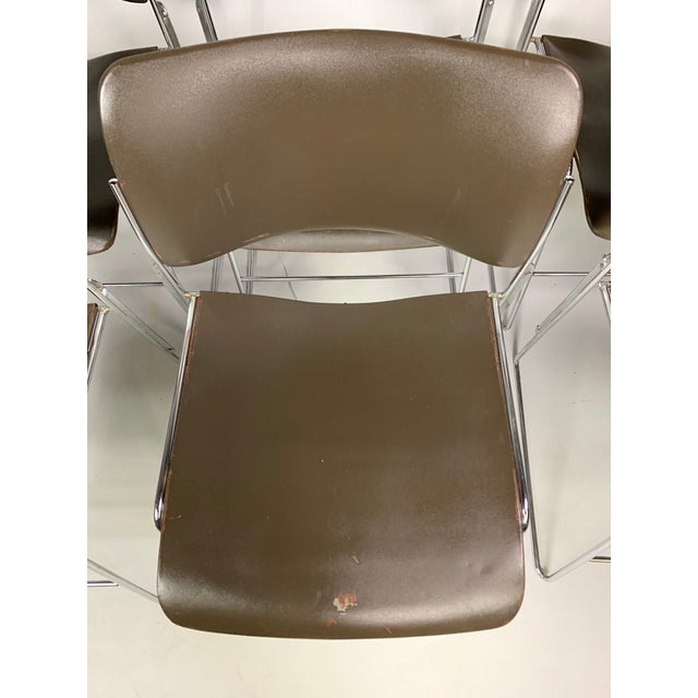Metal Mid-Century Modern David Rowland Stacking Chair For Sale - Image 7 of 13