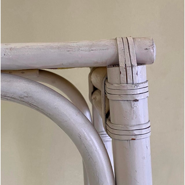 Italian White Bamboo Chairs, 1970s, Set of 6 For Sale - Image 16 of 18