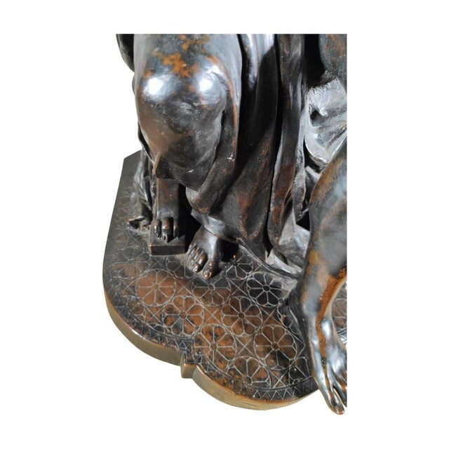 Italian Artist, Seated Youth, Patinated Copper, 1880 For Sale - Image 17 of 18