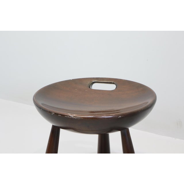 Wood Mocho Stools in Brazilian Walnut by Sergio Rodrigues, 1960s, Set of 2 For Sale - Image 7 of 16
