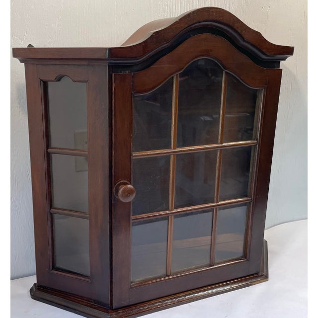 Brown Vintage Dutch Wall Cabinet For Sale - Image 8 of 12
