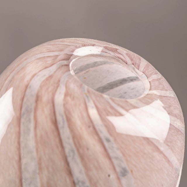 1960s Scandinavian Artistic Glass Vase Craquelé, 1960s For Sale - Image 5 of 7