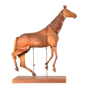 Fully Articulated Artist's Model of Horse, Signed