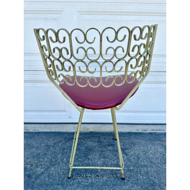 Metal Arthur Umanoff Green Granada Chair For Sale - Image 7 of 8