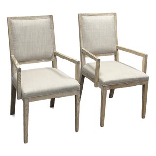 Bassett Furniture BenchMade Samson Arm Chairs, Pair For Sale