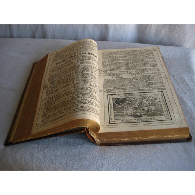 Lutheran Germain Large Leather Bound Bible From the 17 Hundreds For Sale - Image 9 of 16