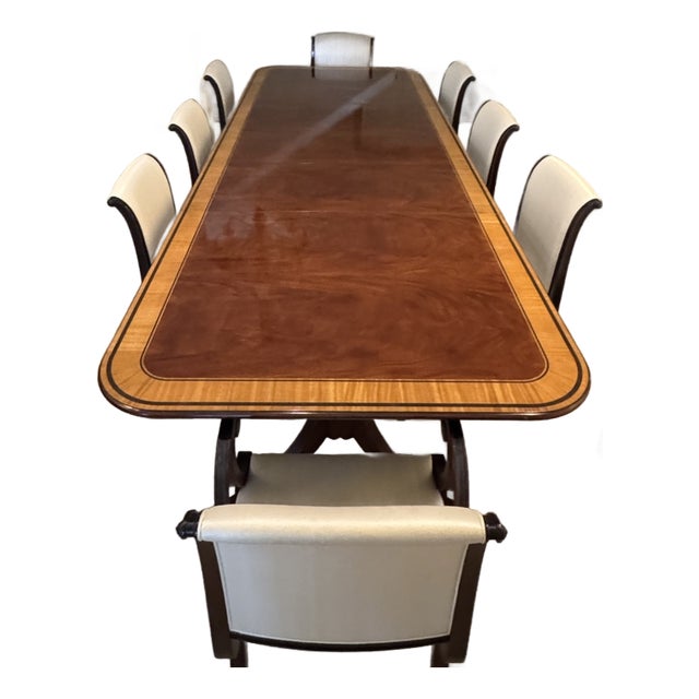 1990s Regency Dining Table and Chairs For Sale