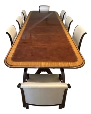 1990s Regency Dining Table and Chairs