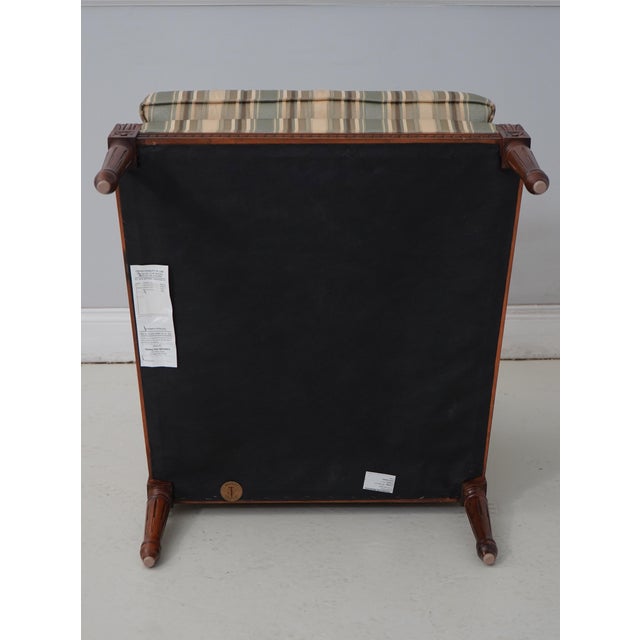 Pair of Stickley Cherry Louis XVI Bergere Armchairs For Sale - Image 15 of 18