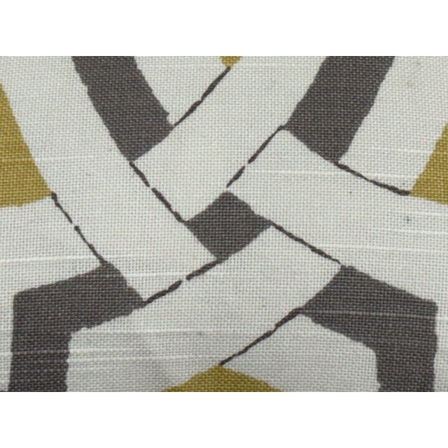 Yellow Eastern Accents Niche Geometric Decorative Pillows, Pair For Sale - Image 8 of 12