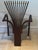 These modern chairs were handmade and are just beautiful. They are made of mahogany with white balls at the top of the...