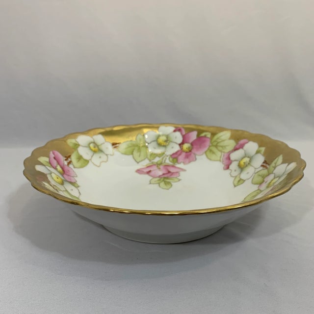 Illustration Gold Flourished Bavarian Bowl For Sale - Image 3 of 8