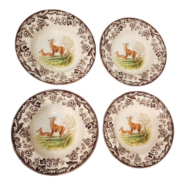 Spode Woodland Deer Motif Bowls For Sale