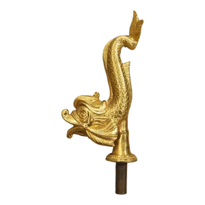 A French Gilt Bronze Dolphin Form Water Spout, 20th Century