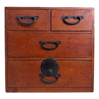 Japanese 4-Drawer Cabinet, 1930s For Sale