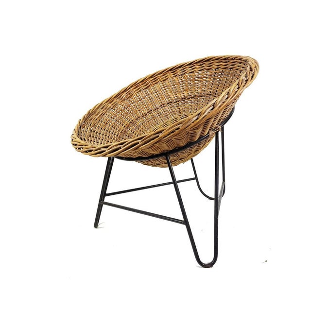Vintage Wicker Armchair, 1970s For Sale - Image 10 of 12