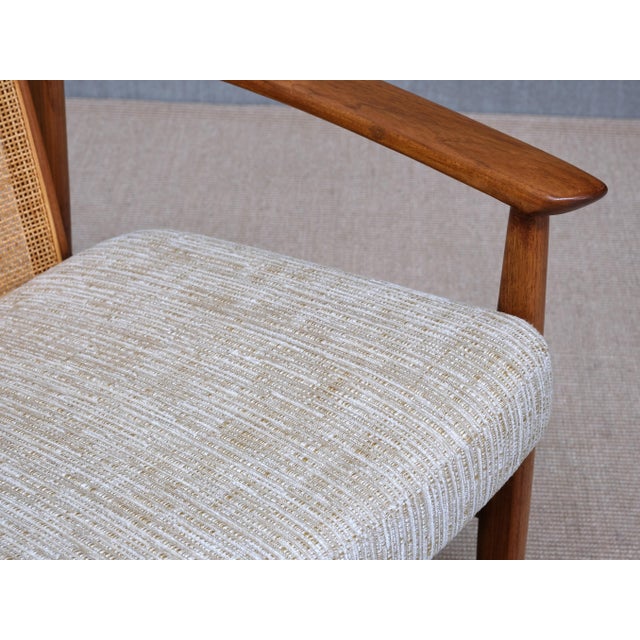 Dallas Armchair in Teak and Cane by Folke Ohlsson for Dux, Sweden, 1960s For Sale - Image 10 of 14