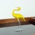 Glass Yellow Blown Glass Flamingo from Jaroslav Brychta, Železný Brod, Czechoslovakia, 1960s For Sale - Image 7 of 7