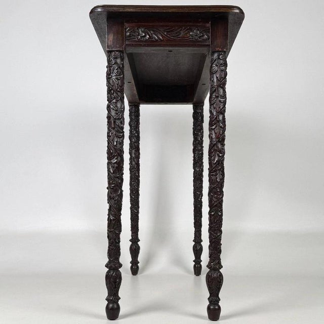 19th Century Anglo-Indian Mahogany Side Table For Sale - Image 4 of 11